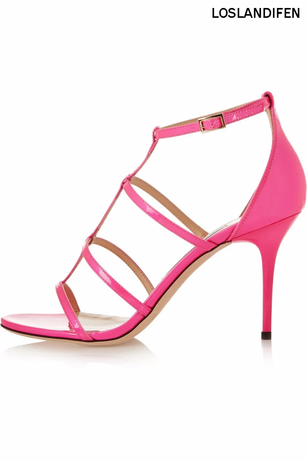 

2018 New Style Women Ladies Handmade Fashion Open Toe Ankle Strap Summer Spring High Heel Sandals Shoes CKE047