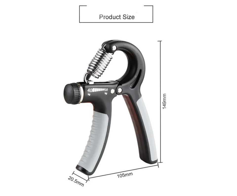Регулируемый 10-40 кг Сверхмощный захват для Рук Фитнес ручной тренажер для кисти предплечья тренажер для пальцев рука тренировочный инструмент