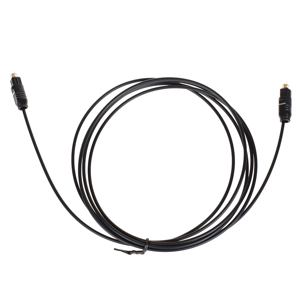 Оптический цифровой аудио кабель 2 Toslink позолоченный 1 м 3 SPDIF MD DVD для цифровых