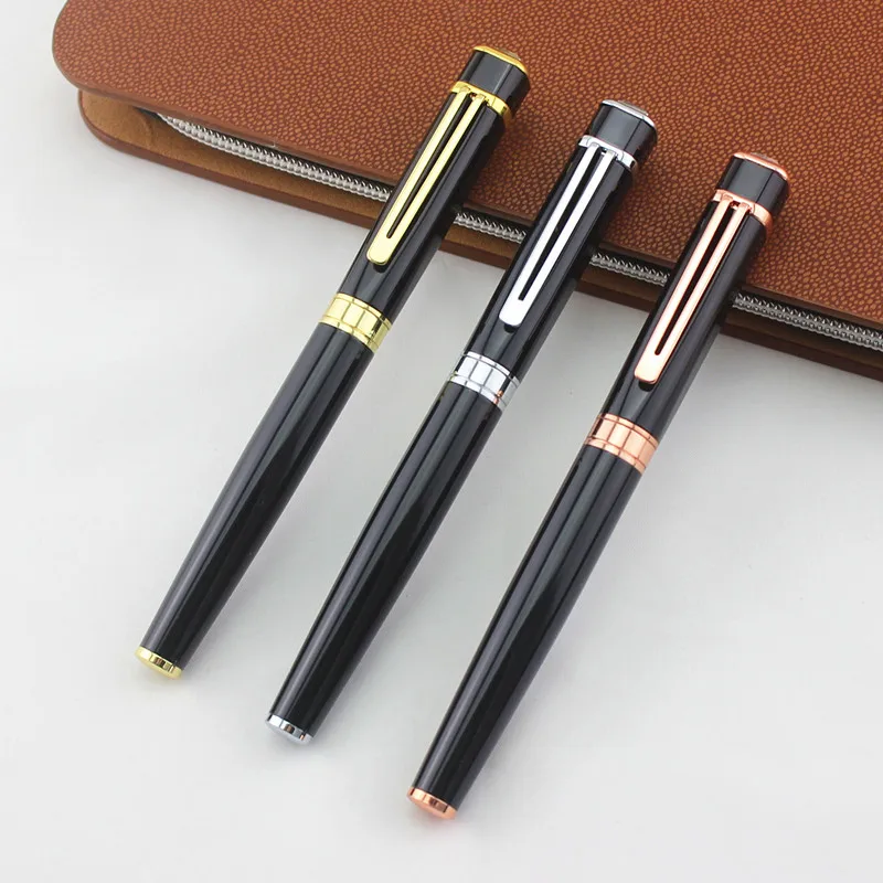 Luxury-Full-Metal-Pen-0-5MM-Black-Ink-Ballpoint-Pen-Rollerball-Pen ...