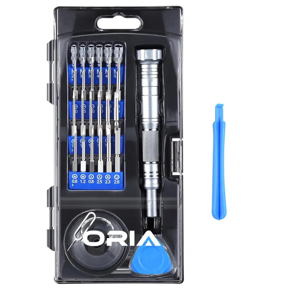 

ORIA Screwdriver Set 30 in 1 Magnetic Screwdriver Kit Repair Tool Kit Aluminum Alloy Handle for Smartphone Computer Tablet