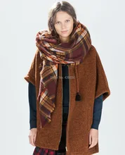 Fashion Women Winter font b Tartan b font Plaid Scarf