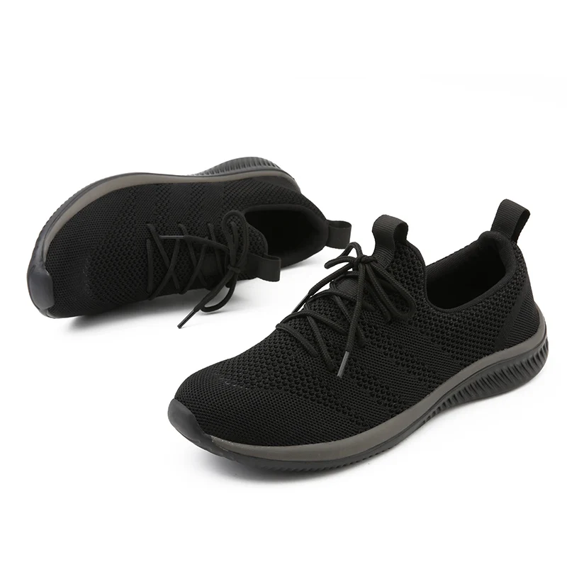 FEVRAL Brand 2019 Newest Fashion Lace Up Men Sneakers Breathable Casual Men Shoes Black Mesh Lightweight Men Shoes Size 39~45