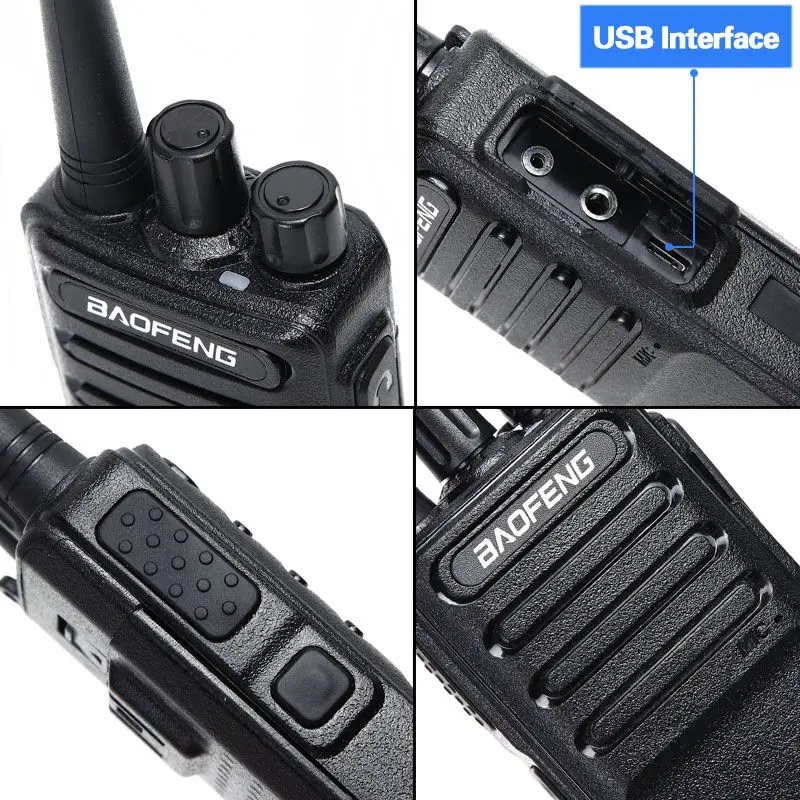 Переносная рация Baofeng 5 В USB Вт 400 470 МГц 16 каналов обновленная версия двусторонняя