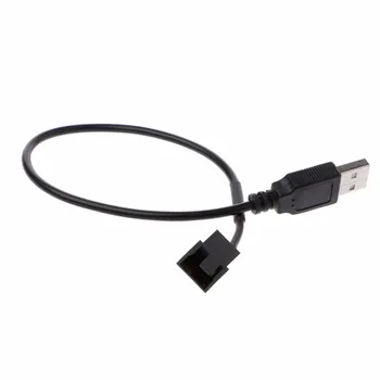

USB 2.0 A Male To 3-Pin/4-Pin Connector Adapter Cable For 5V Computer PC Fan