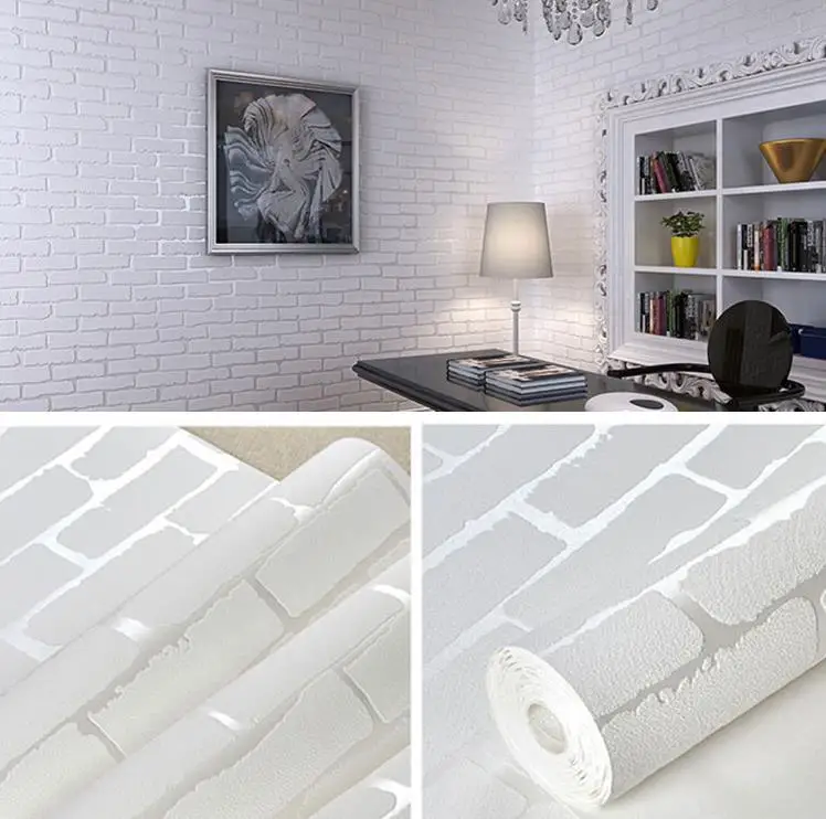 New Simple modern Mediterranean wallpaper self-adhesive vertical stripes wallpaper bedroom warm living room TV background wall