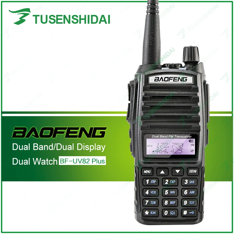 Original Tri Power 8W/4W/1W 128CHS VHF UHF 136-174/400-520MHZ BAOFENG UV-82plus Dual PTT Two Way Radio Original Tri Power 8W/4W/1W 128CHS VHF UHF 136-174/400-520MHZ BAOFENG UV-82plus Dual PTT Two Way Radio