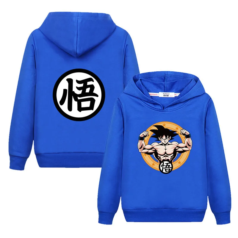 

Baby boys Blood anime Goku sweatshirt kids new hoodie autumn cotton girl tops casual cartoon children coat fashion 3-14T clothes