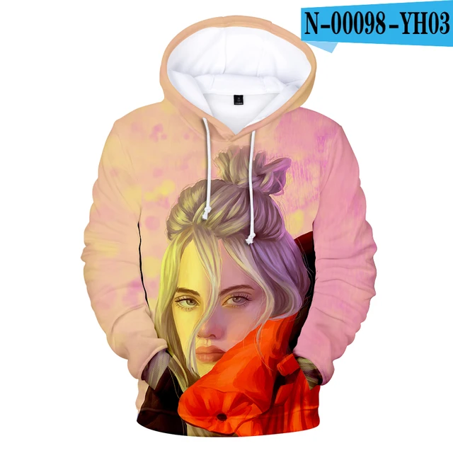 billie eilish 3d hoodie