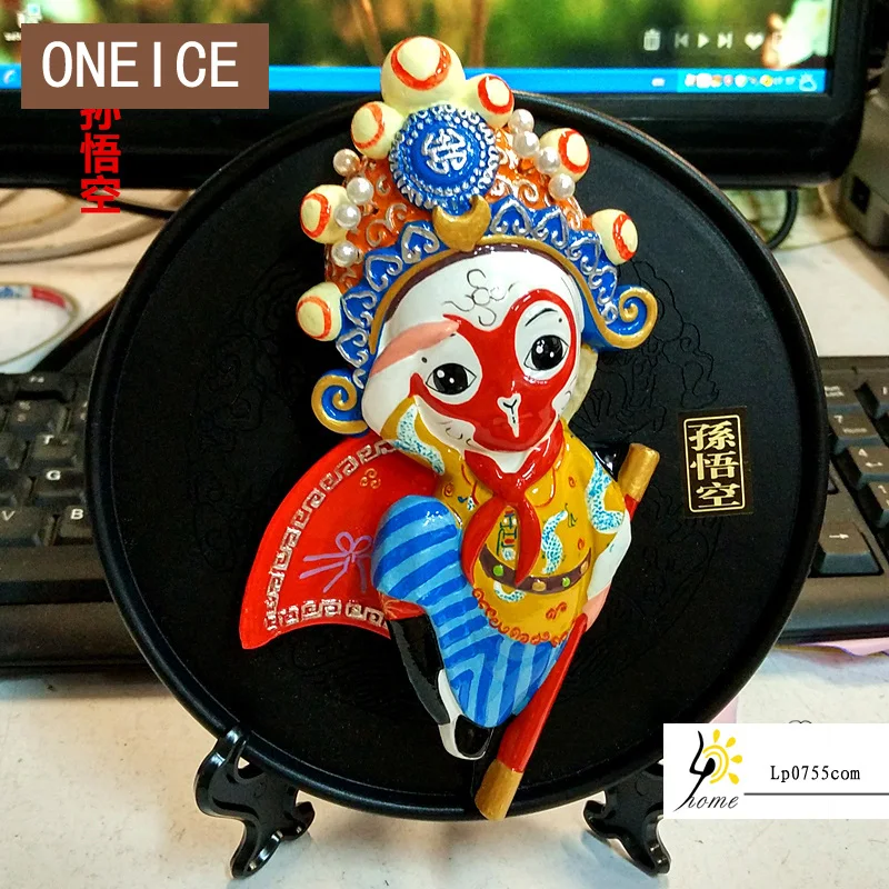 

Peking Opera ornaments exhibition plate Beijing Foreign Affairs abroad gifts handicrafts souvenirs Home Wedding Decoration