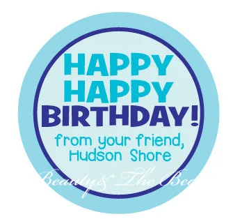 personalized boys birthday sticker party favor bag labels gift tags