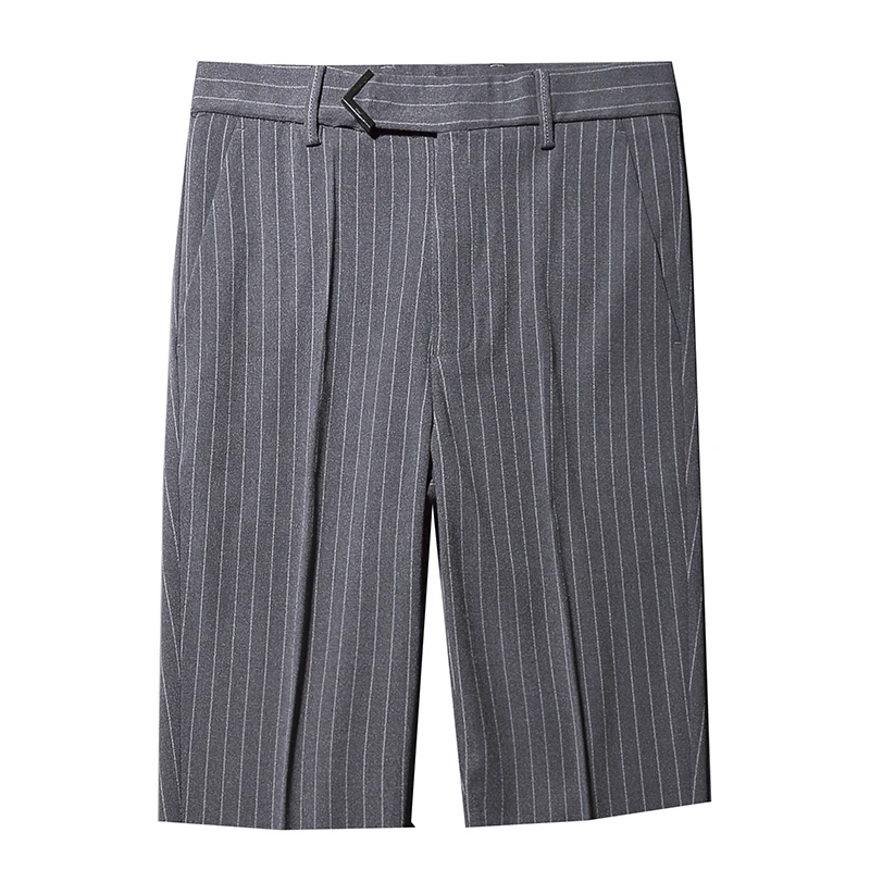 

Suit pants men's casual suit pants men's five-point striped suit pants quality fabric men's straight large size suit pants
