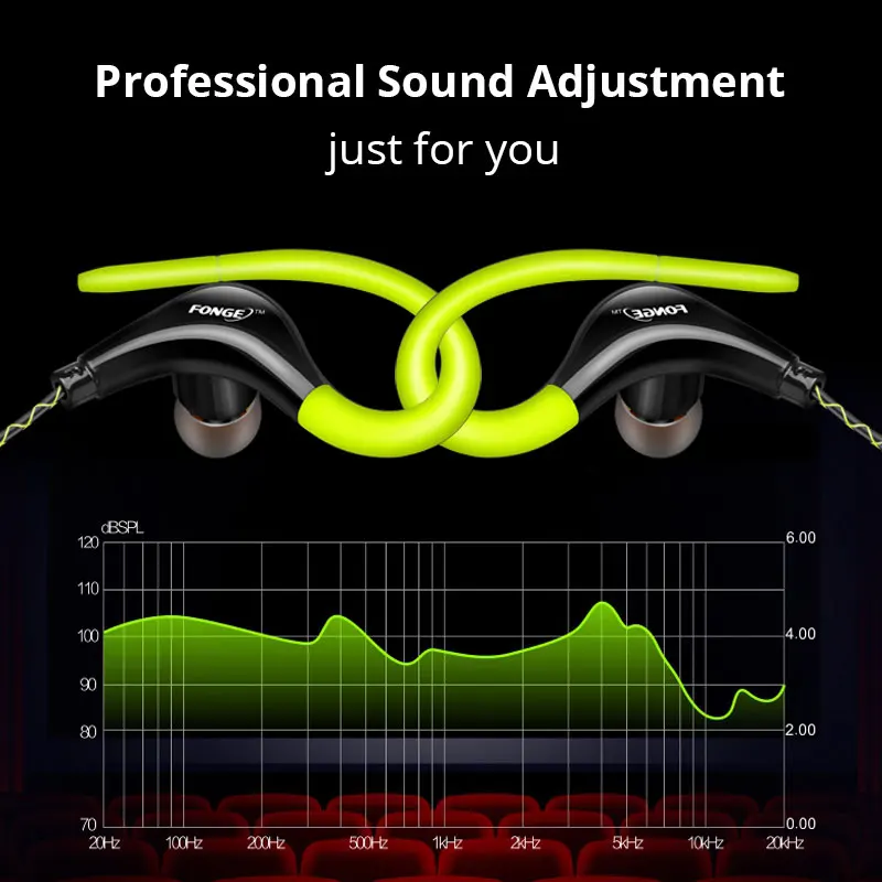 3.5mm Sport Earphone Headsets With Mic Ear Hook for Meizu Xiaomi Huawei Phone wired earphones wired headphones