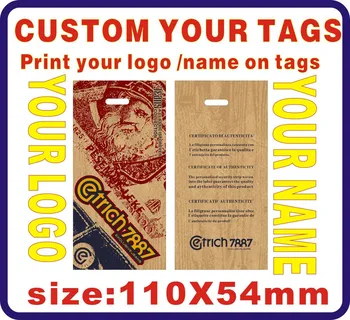 

custom jeans tags ,print your logo on tags 500PCS 300gsm Paper easy custom tags, Hang Tags,u, A19