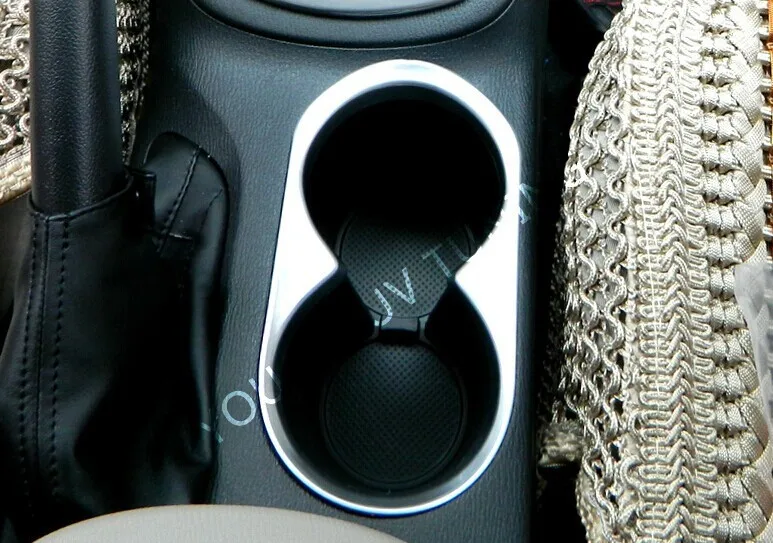 ABS Хромированная накладка автомобильный держатель стакана воды украшения коробка кольцо света барные аксессуары подходят для Mazda CX-5 CX5 2012- 1 шт.; комплект из двух предметов