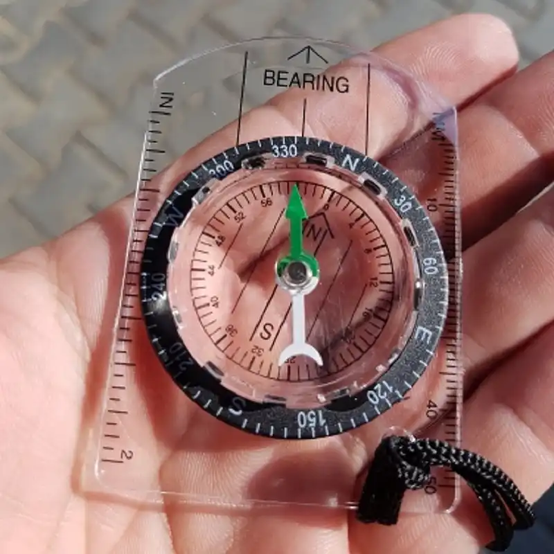 Plastic Pocket Outdoor Compass Camping Hiking Military Compasses Travel Tools