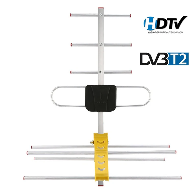 Высокая Сильная наружная ТВ-антенна F-male для цифрового ТВ-бокса DVBT2 HD tv ISDBT ATSC HD DVB-T2 цифрового ТВ s антенна 10 м коаксиальный кабель