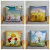 White Super Soft Short Plush Cushion Cover The Little Prince Print Pillows Covers 45*45cm Car Sofa Home Decor Throw Pillow Case ► Photo 3/6