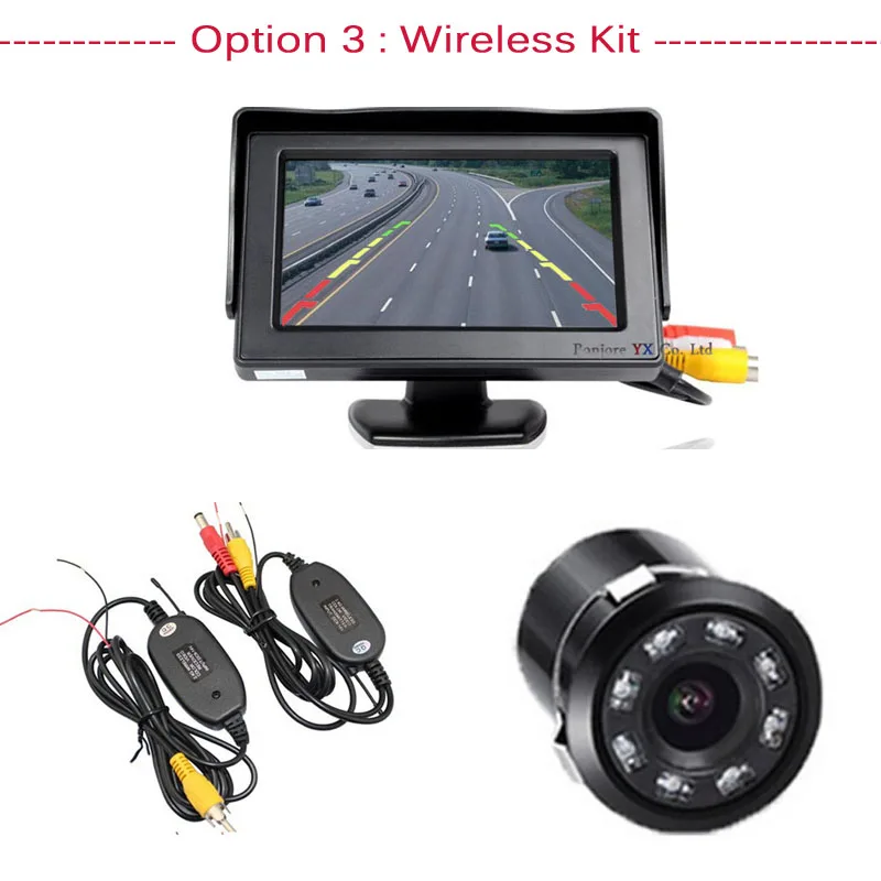 4.3inch TFT + DVD+ 18.5 camera