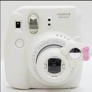 Милый Мини 7s 8 камера розовый желтый синий белый Fujifilm Instax Mini 7s 8 крупным планом объектив hello kitty зеркало для съемки Селфи