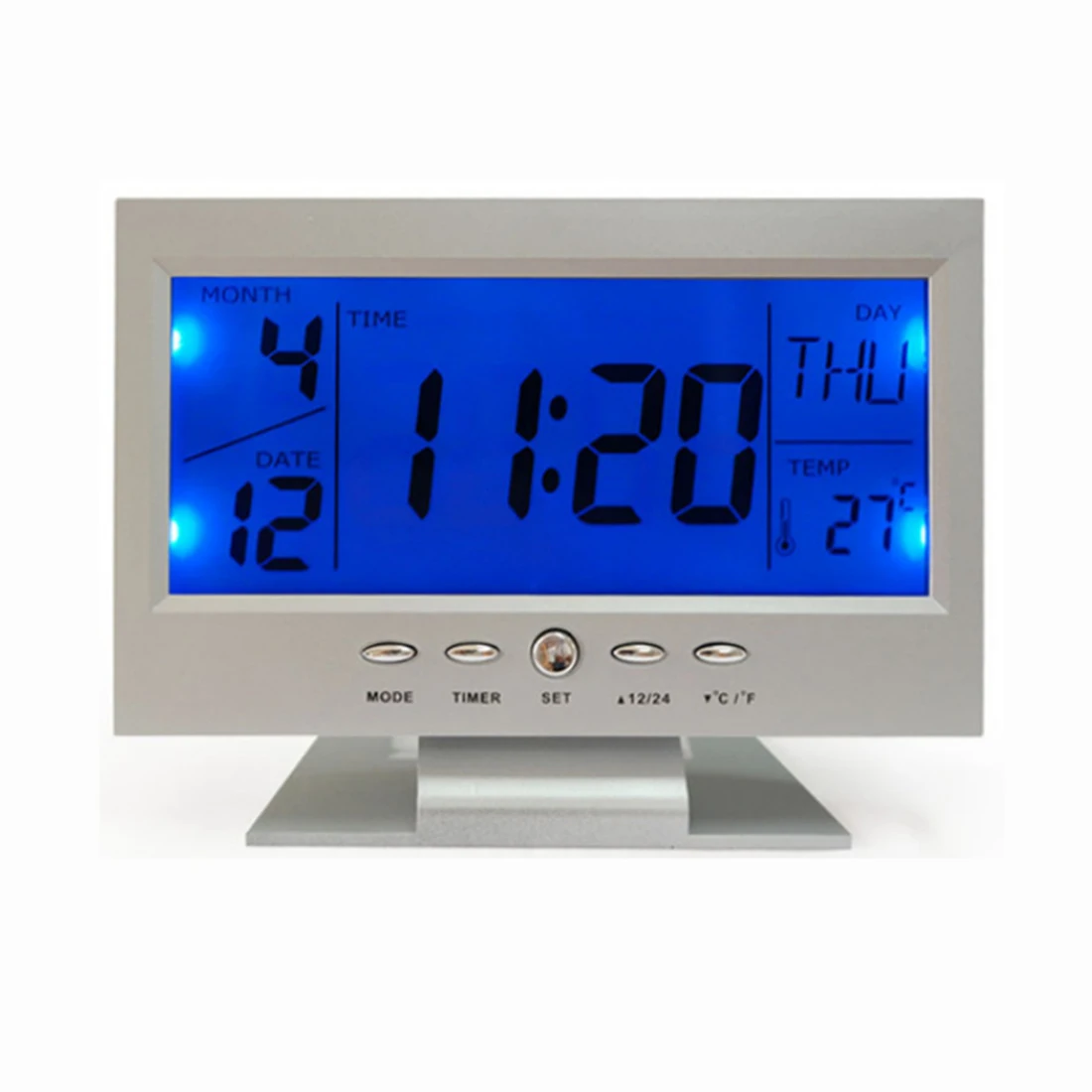 Homingdeco Digital Alarm Clocks lcd Electronic Table Clock Sound Control smart alarm clock travel home office Desk Clocks 2018 Homingdeco Digital Alarm Clocks lcd Electronic Table Clock Sound Control smart alarm clock travel home office Desk Clocks 2018