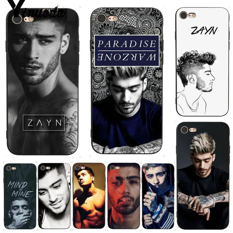Yinuoda для iPhone 7 6 X Чехол Zayn Malik красивый мальчик Топ Дизайн чехол телефона 7X6 6S 8 Plus 5 5S
