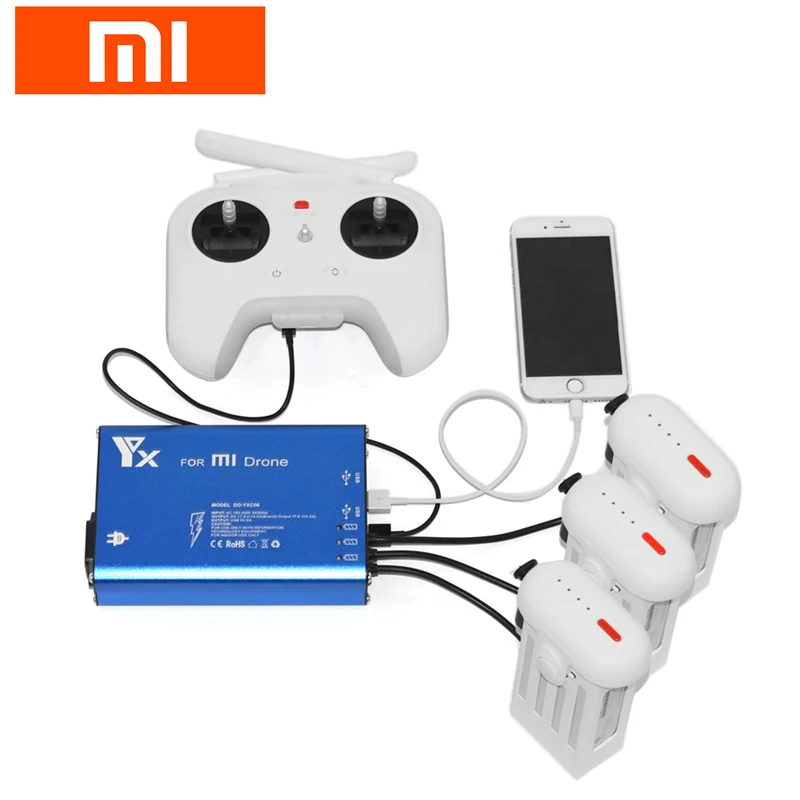 

High Quality Xiaomi Mi Drone RC Quadcopter Spare Parts 3 in 1 Battery & Transmitter Remote Controller Charger