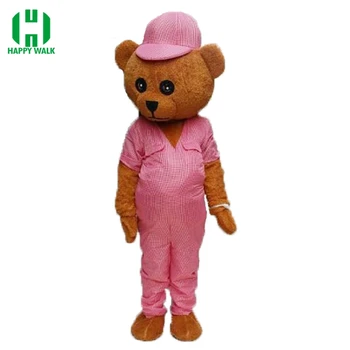 

High Quality Teddy Bear Mascot Costume Adult Carnival Party Teddy Bear Mascot Costume Fancy Dress Clothing Christmas Party Suit