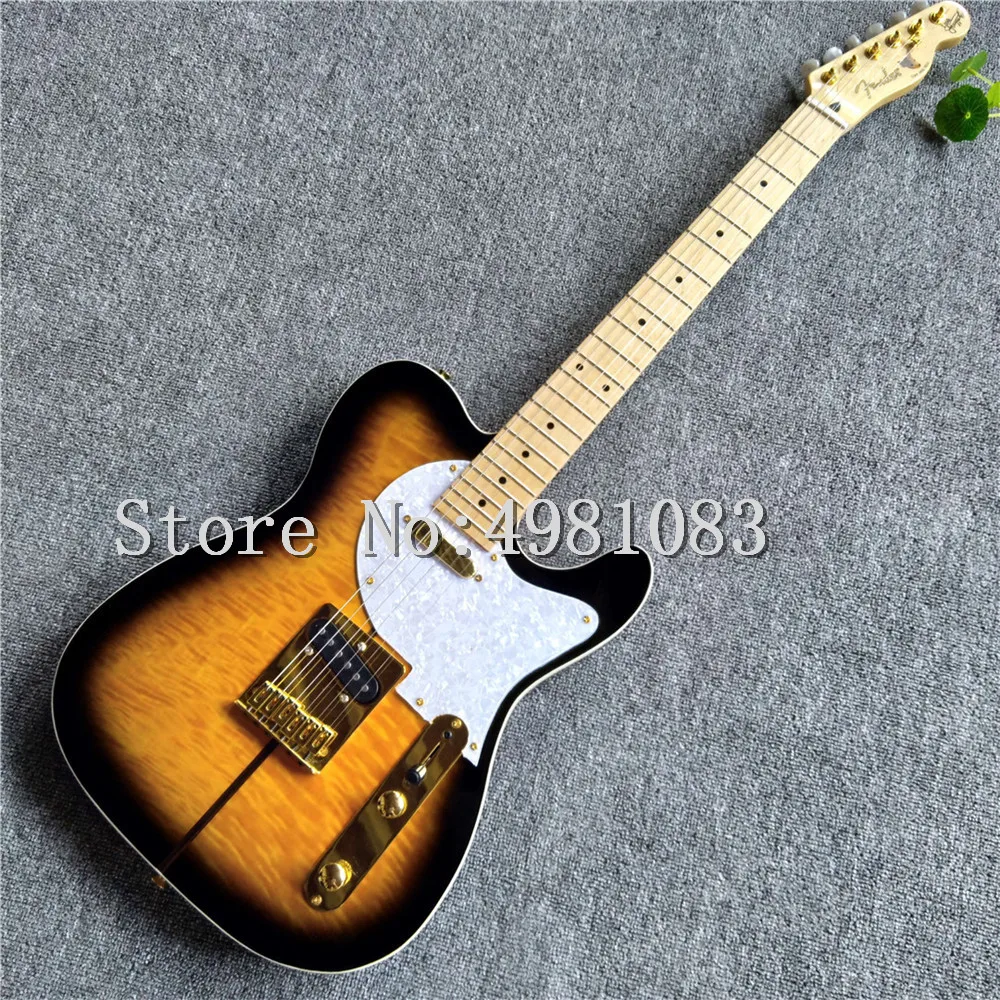 

High quality electric guitar with chorme accessories and 6 strings,free shipping