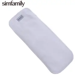 [Simfamily] 10 шт. многоразовые 3 вставки из слоев микроволокна для тканевых детских подгузников, Супер Поглощение, 13,5X35 см, оптовая продажа