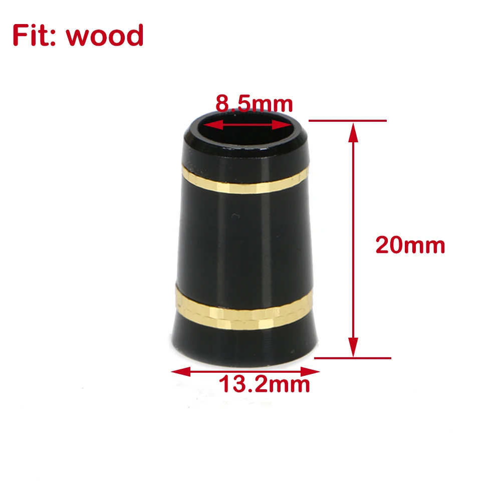 2018 Latest Customize Golf Clubs Ferrules Size 13.2 20 8.5mm Golf Ferrules for Woods Clubs Black Gold plating