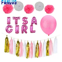 Its a Boy & Girl Baby Shower Banner 1st Birthday Pompom 1 Year One Newborn Baby Shower Balloon Decoration Party Favors Its a Boy & Girl Baby Shower Banner 1st Birthday Pompom 1 Year One Newborn Baby Shower Balloon Decoration Party Favors