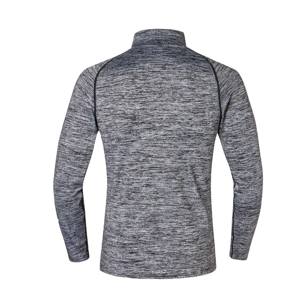 Mens' Long Sleeve Zipper Training T-Shirt