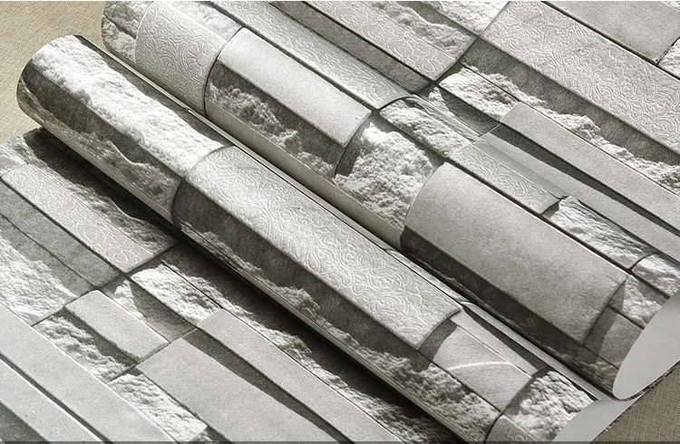 Современная 3D каменная кирпичная стена Нетканая настенная бумага рулон гостиной спальни фон Настенный декор художественная настенная бумага Papel де Parede 3D