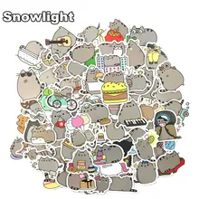 Хит, 50 шт./лот, милая наклейка с мультяшным котом, s для Tab, телефона, ноутбука, телевизора, холодильника, велосипеда, пвх, водонепроницаемая наклейка, игрушка, наклейка для детей