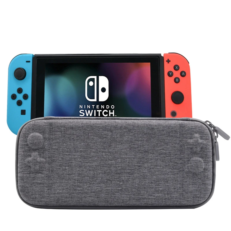 

EVA Hard Bag Storage Travel Carry Pouch Case for Nintend Switch Protective Gray/Black Bags for NS Nintend Switch With Logo