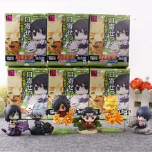 6pcs set Naruto Cute Version Sasuke Uchiha Itachi Uzumaki Naruto Action Figure Japanese Anime font b