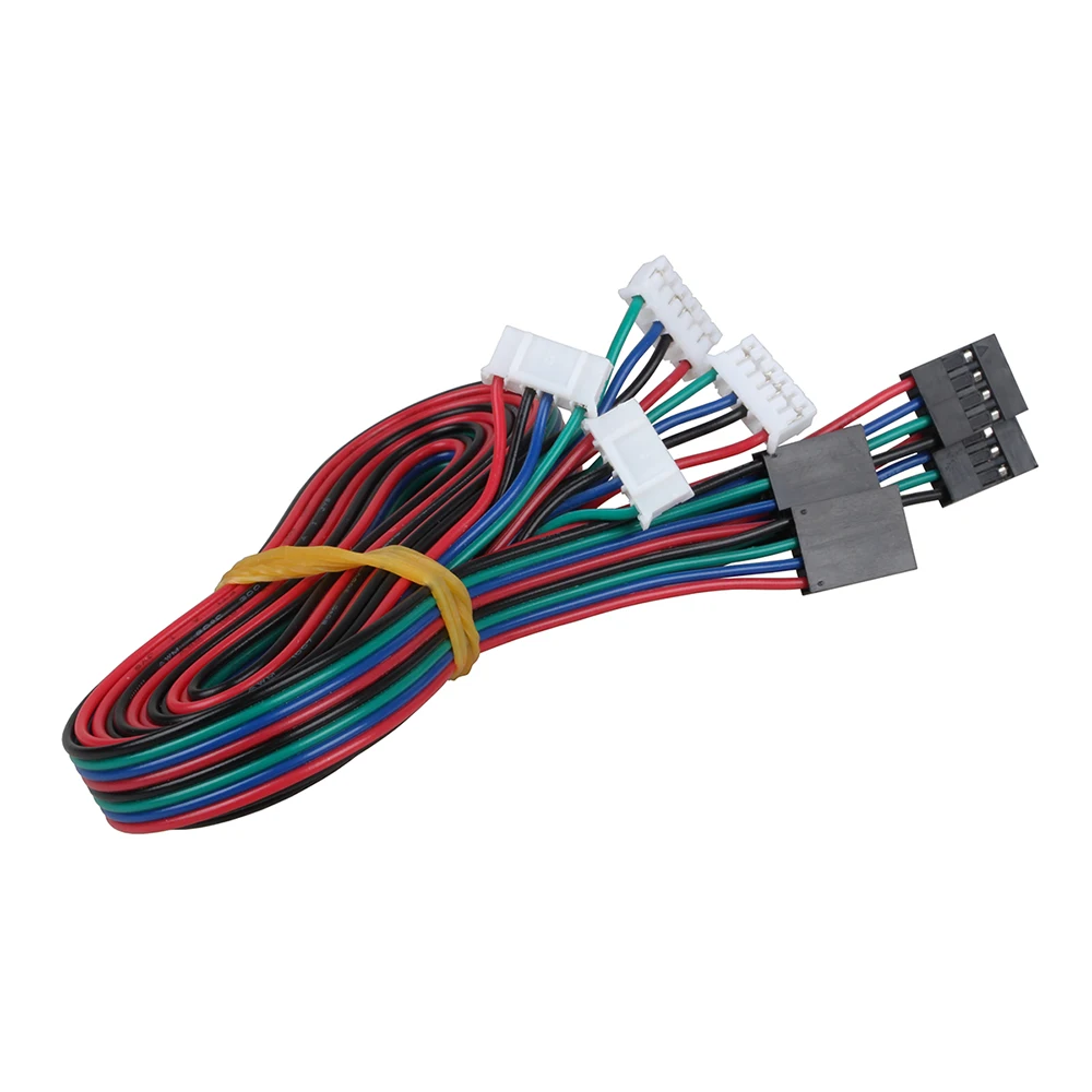 para Impressora 3d Lâminas 1m 2m Linha Dupont 2.54 Pinos a Pinos Motor de Passo Cabo Conector Nema17 Fio de Motor de Passo 3dsway Peças - Imagem 5