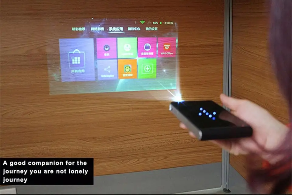 Poner Saund DLP-100WM портативный ручной проектор wifi проектор Android DLP 3D Встроенный аккумулятор proyector Mini video DLP 100WM