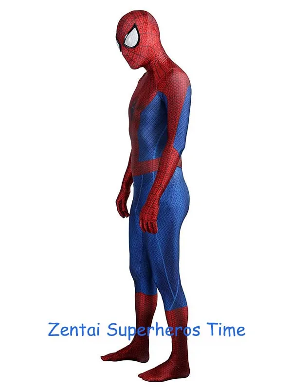 Костюм Человека паука из спандекса лайкры комикс TASM 2 костюм Zentai для взрослых