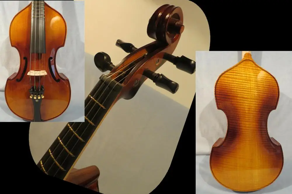 Барокко Стиль SONG Maestro instate Frets 4 string 15 1/" viola da gamba#12979