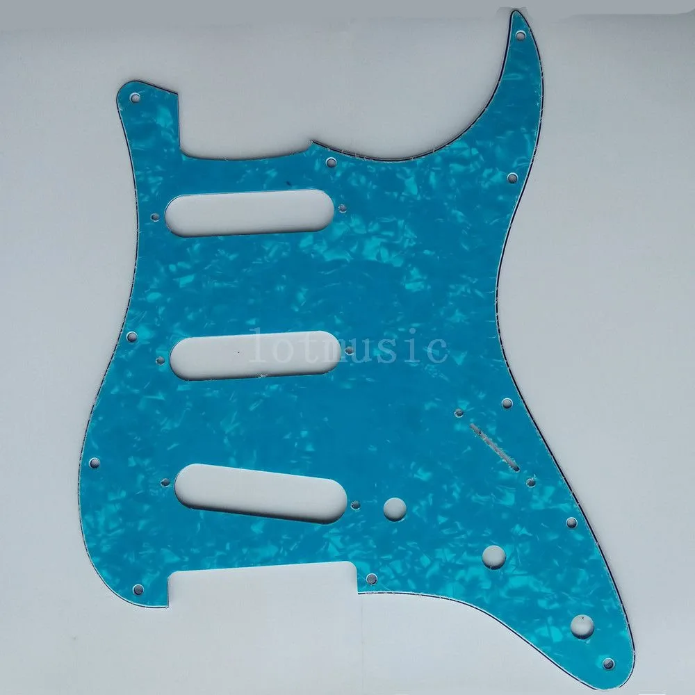2 pcs New 3 Ply Light Blue Pearl Pickguard for Fender ST Strat Guitar
