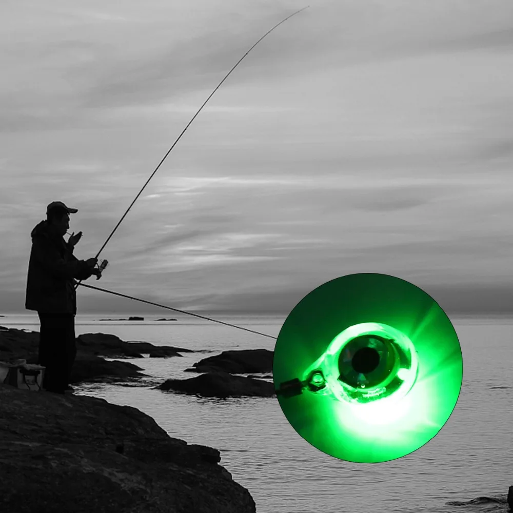 Outdoor Mini LED Flashing Underwater Squid Light Lamp Bait Lures Fish Attraction