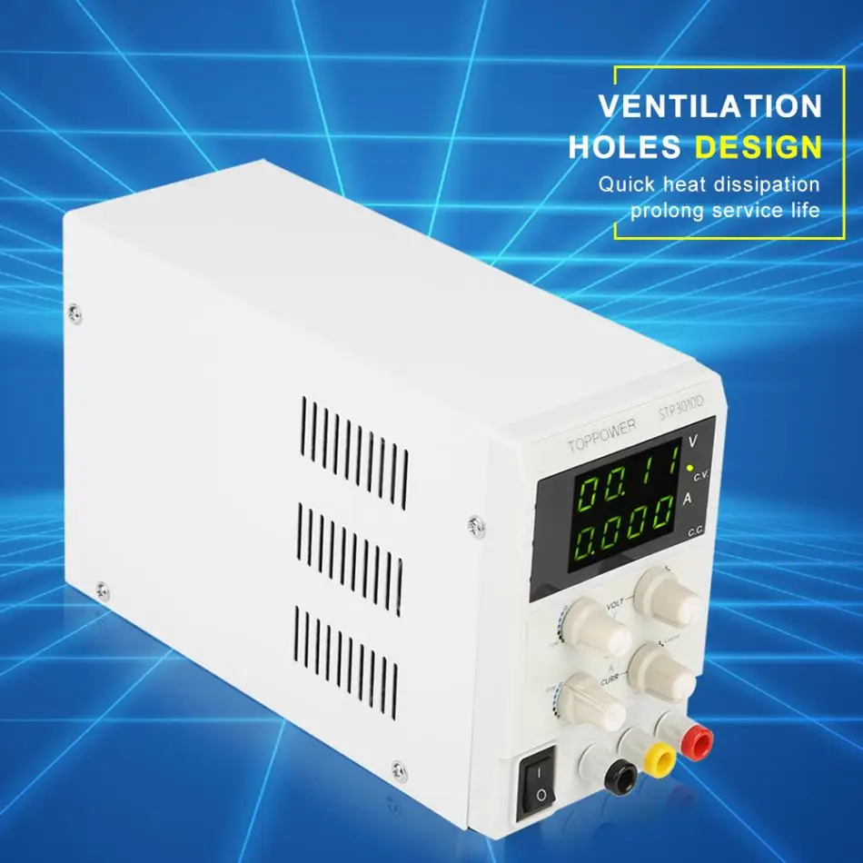 STP3010D переменной Регулируемый Цифровой DC Питание для детей, на возраст от 0 до 30V 0-10A астраиваемый