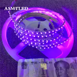 0,5-5 м 60led 120led DC 12 V 2835 3528 SMD Ультрафиолетовый светло-фиолетовый 16ft UV Led гибкие полосы Водонепроницаемый IP65 белый, черный, pcb