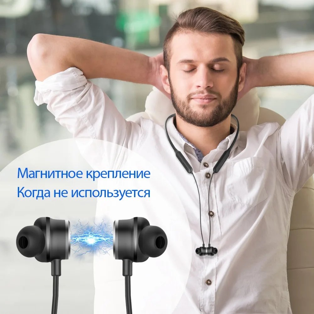 Dacom в ухо синий зуб беспроводные наушники Audifonos Bluetooth наушники активный шумоподавление Гарнитура Спорт с микрофоном