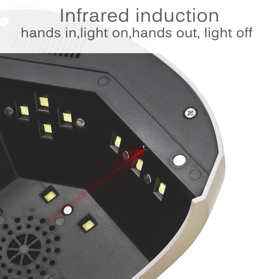 48 Вт Сушилка для ногтей гель-лампа для отверждения всех гель-лаков художественные инструменты двойной светильник Светодиодный УФ-лампа с умным датчиком времени