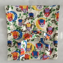 Yile вручную хлопок лен экологический многоразовый хозяйственная сумка через плечо Tote Красочные Совы Луна JR621