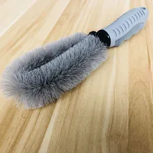 Автомобильные аксессуары Щетка для салона в сером цвете мойка мягкая резиновая ручка Дешевая кисть для уборки машины принадлежности щетка для мытья автомобиля