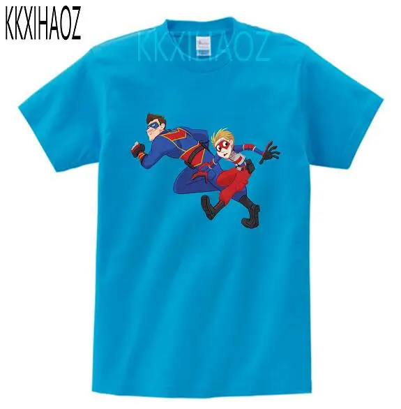 Игры Черепашки Ниндзя футболка ребенок опасность действий футболка мужская, с коротким рукавом Графический Футболка 100 летняя хлопковая Футболка с набивным рисунком - Цвет: blue childreTshirt